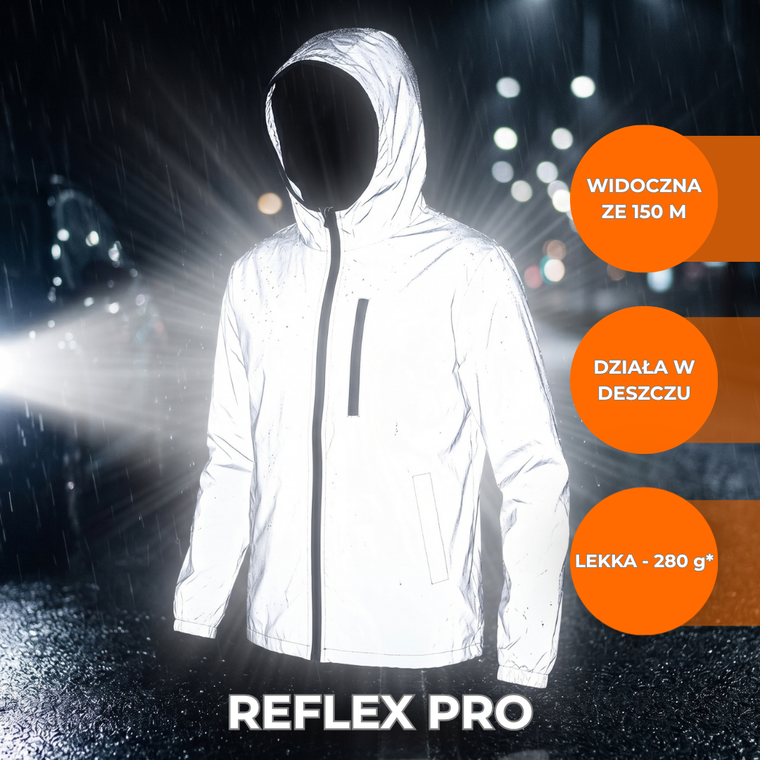 REFLEX PRO - kurtka odblaskowa, widoczna ze 150 m